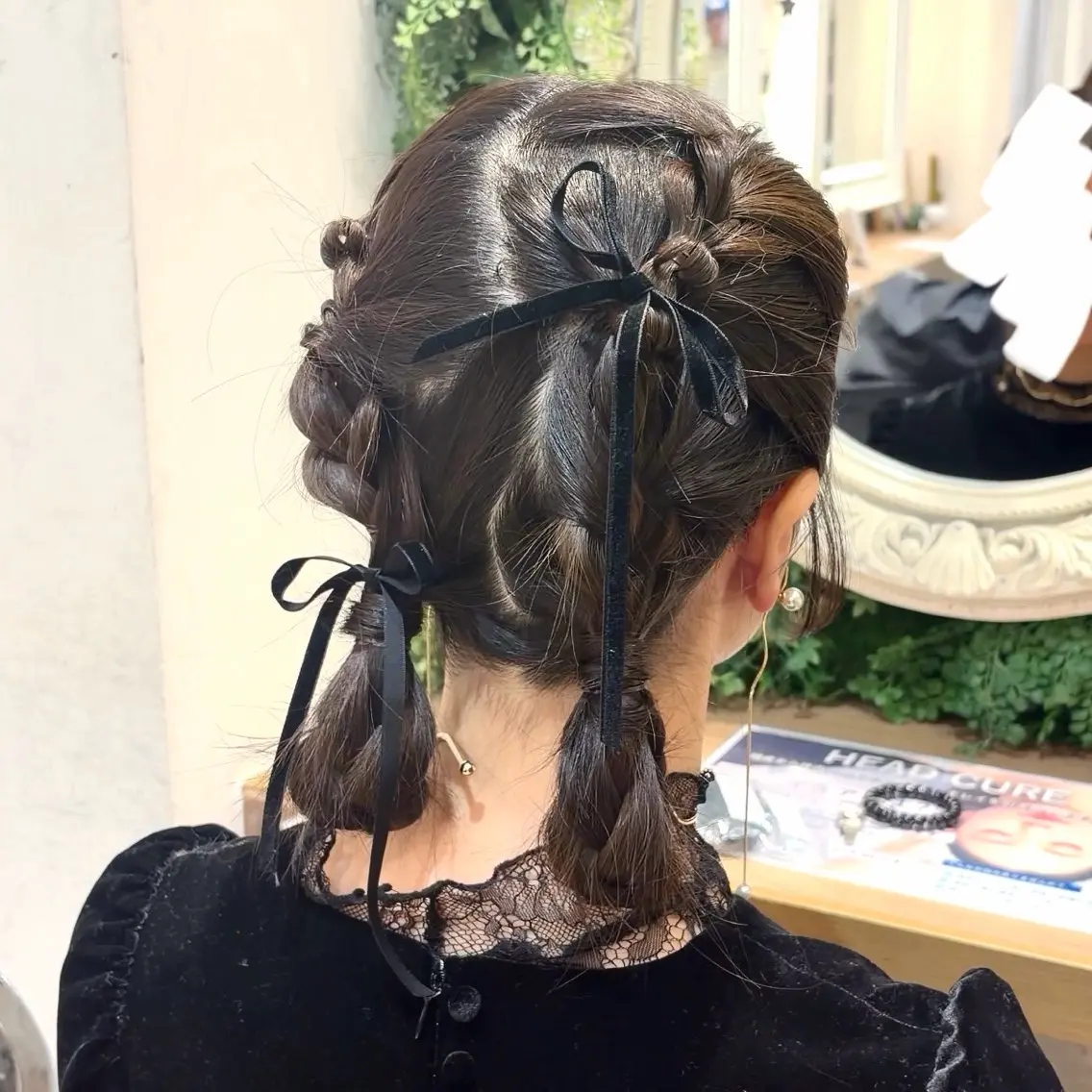 ヘアアレンジ ヘアセット 横浜パーマ🌐ボブ✨ 暖色カラーもえかのヘアスタイル