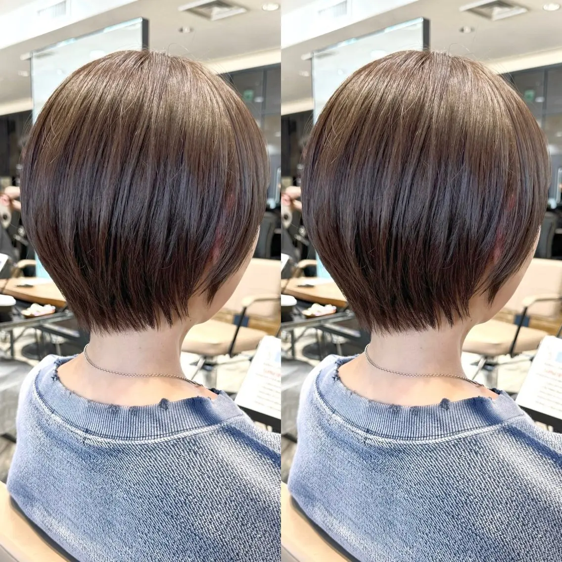 ショート カラー カット ヘアカラー トリートメント 💍新宿ショート 💍岩田莉奈のヘアスタイル