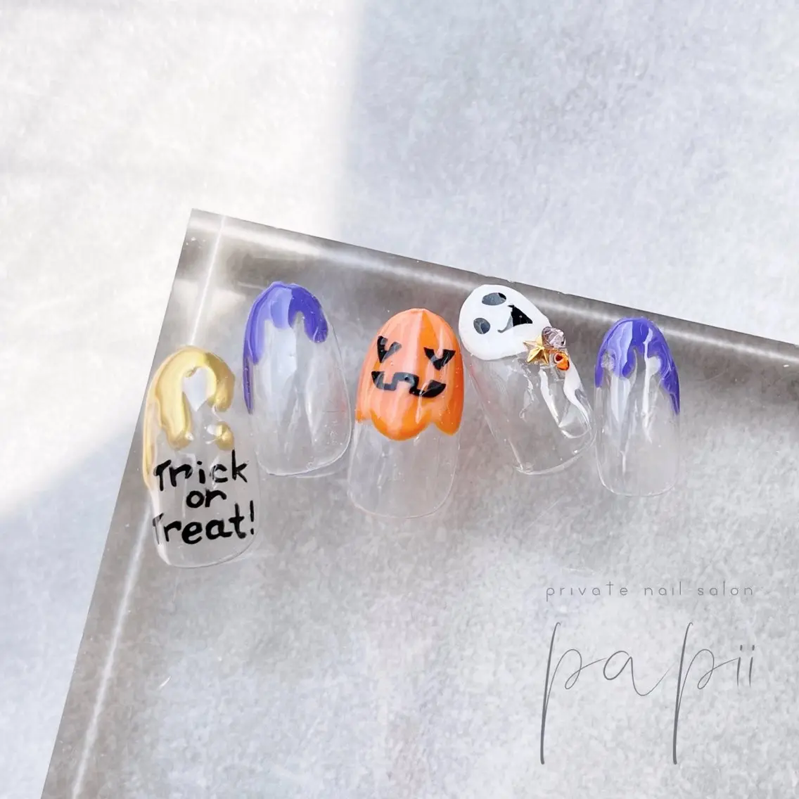 ネイル ハロウィン ハンドネイル papii☆ kurodaのネイルデザイン