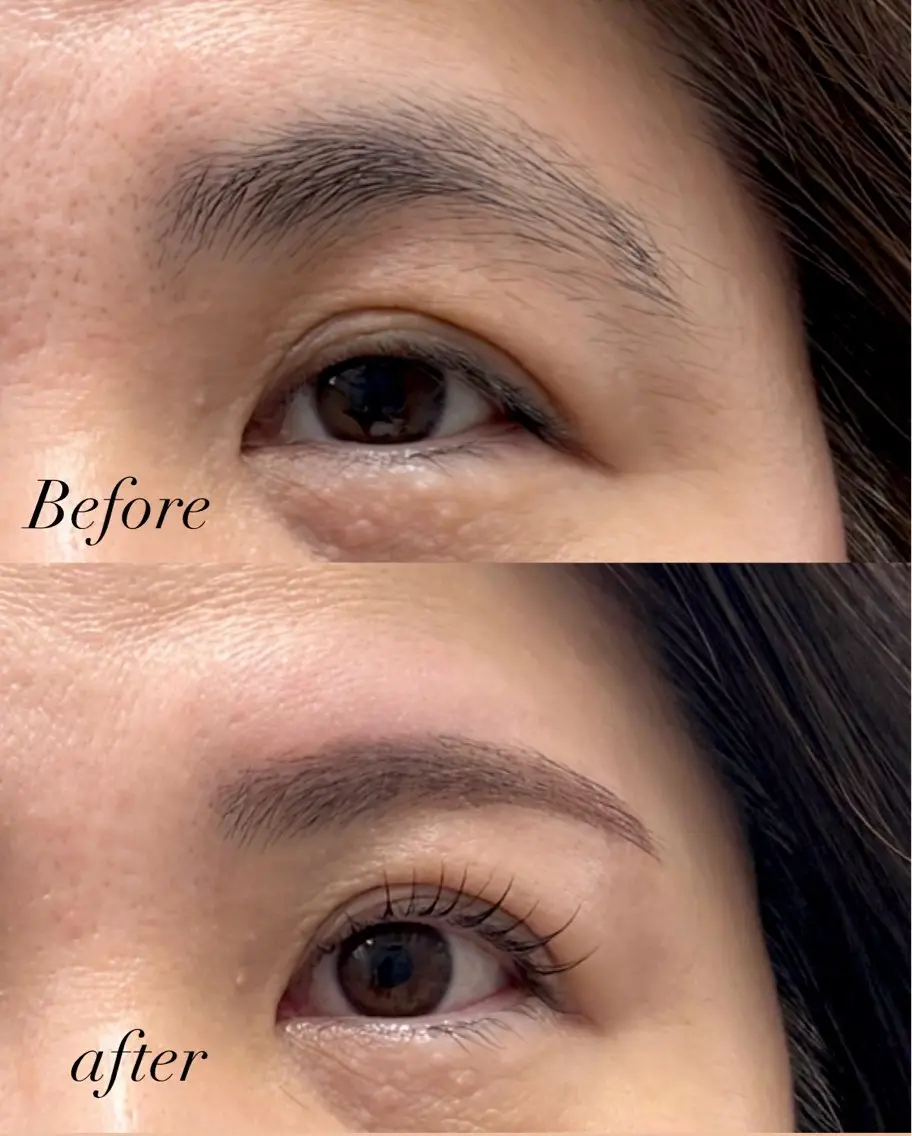 【まつ毛パーマ×眉WAXセット】の写真