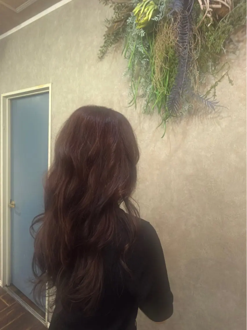 ロング カラー ヘアカラー 福島 優奈のヘアスタイル