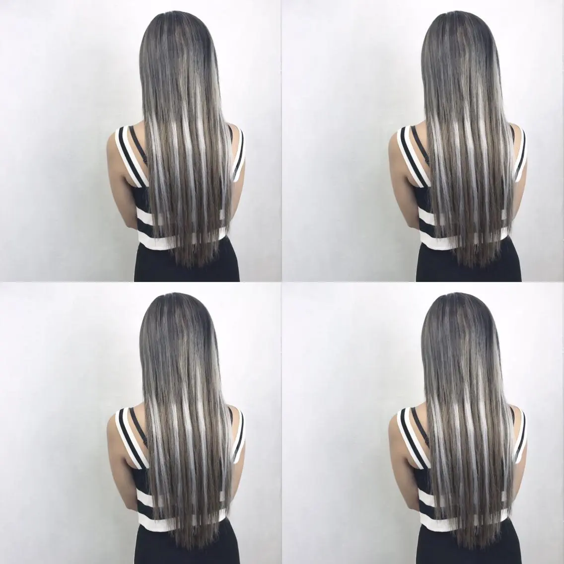 ロング カラー ハイライトカラー ハイライト エクステ TATSUYA アートディレクターのヘアスタイル
