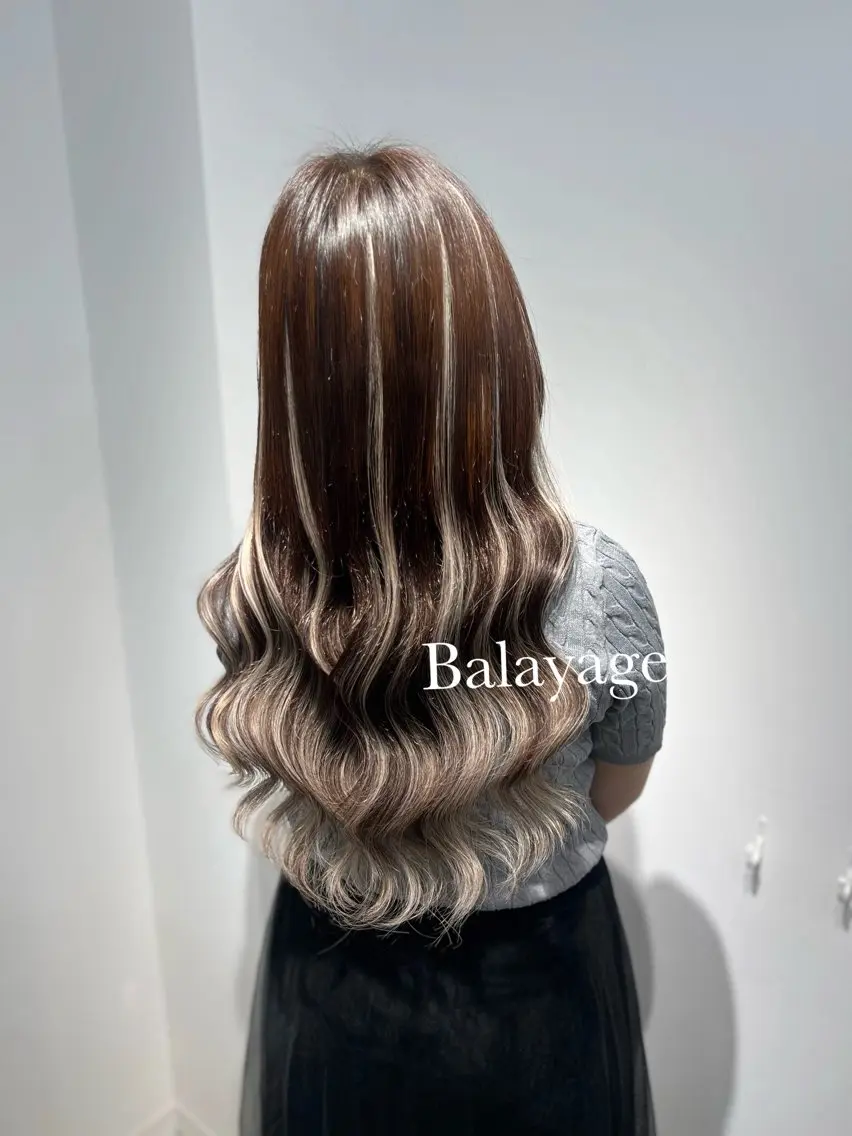 ロング エクステ レイヤーカット エクステ salon COCO ここなのヘアスタイル