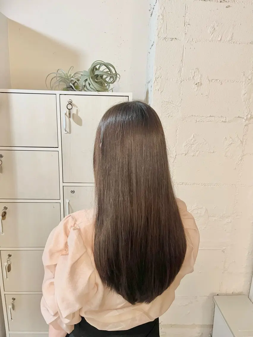 ロング ヘアカラー 前野 祥太のヘアスタイル