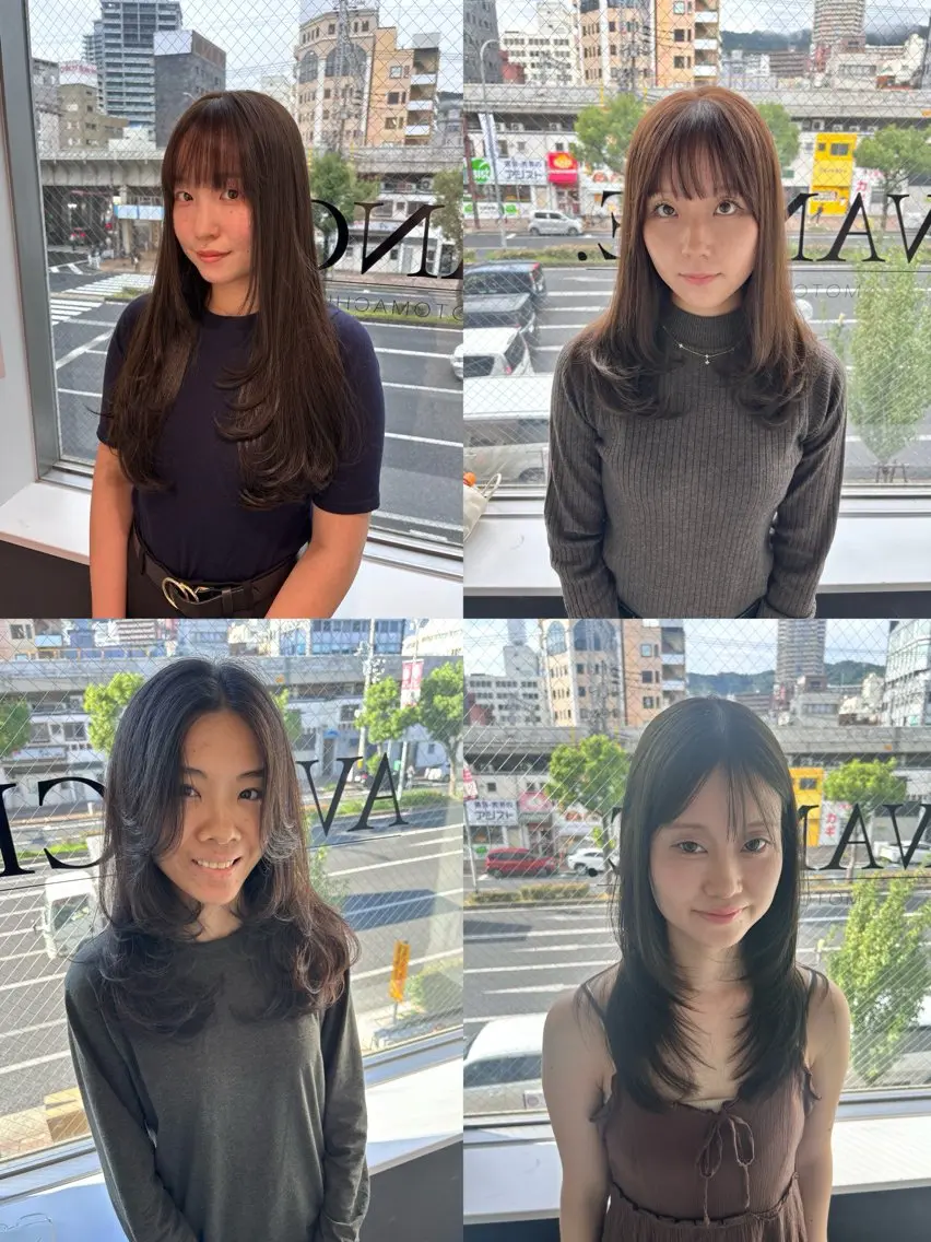 セミロング レイヤーカット 穐田 航のヘアスタイル