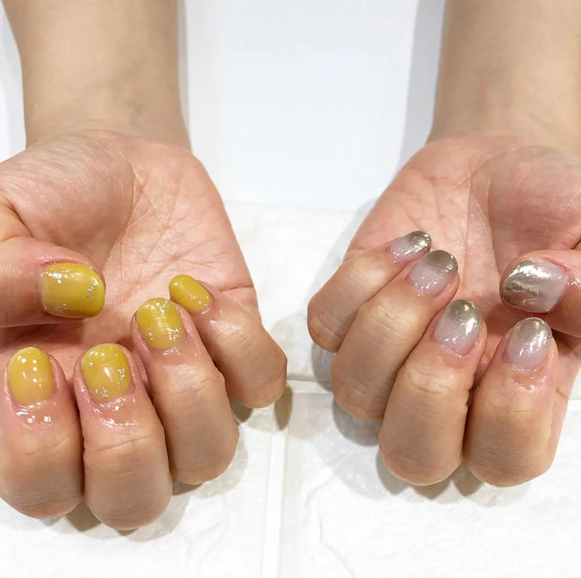 ネイル アートネイル ミラーネイル rina eye&nailのマツエク・マツパデザイン