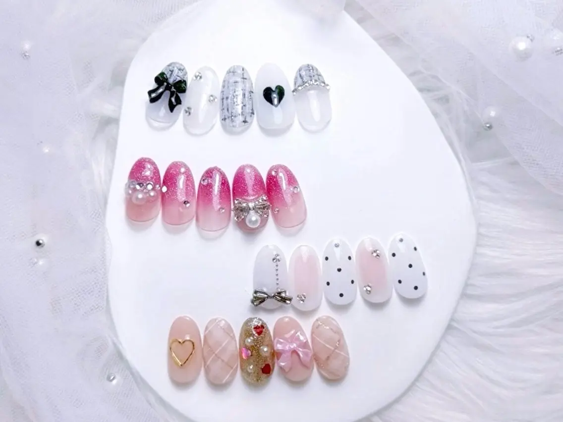 ネイル キラキラネイル 韓国ネイル nailsalon Questのネイルデザイン