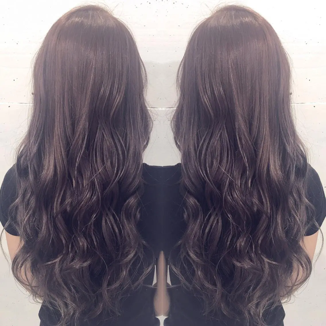 ロング カラー ヘアアレンジ アッシュ ピンクカラー ピンクアッシュ BREK 袋井店のヘアスタイル