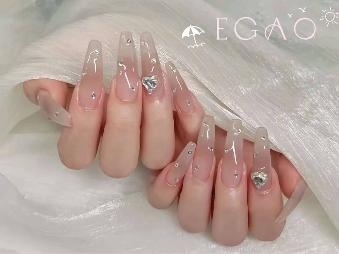 ネイル アートネイル フットネイル フレンチネイル ジェルネイル グラデーション ハンドネイル EGAO NAIL 錦糸町店のネイルデザイン