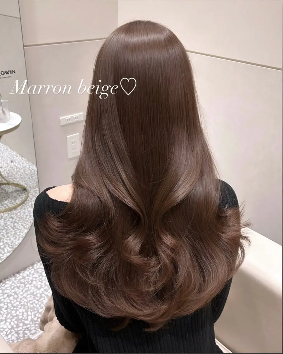 ロング カラー カット ヘアカラー トリートメント 🩷韓国ヘア/ヨシン モリ🩷Maikaのヘアスタイル