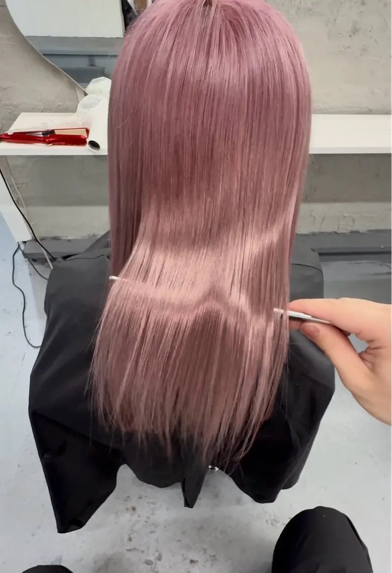 【ツヤツヤ髪】カット+髪質改善カラー+だいち式トリートメントの写真