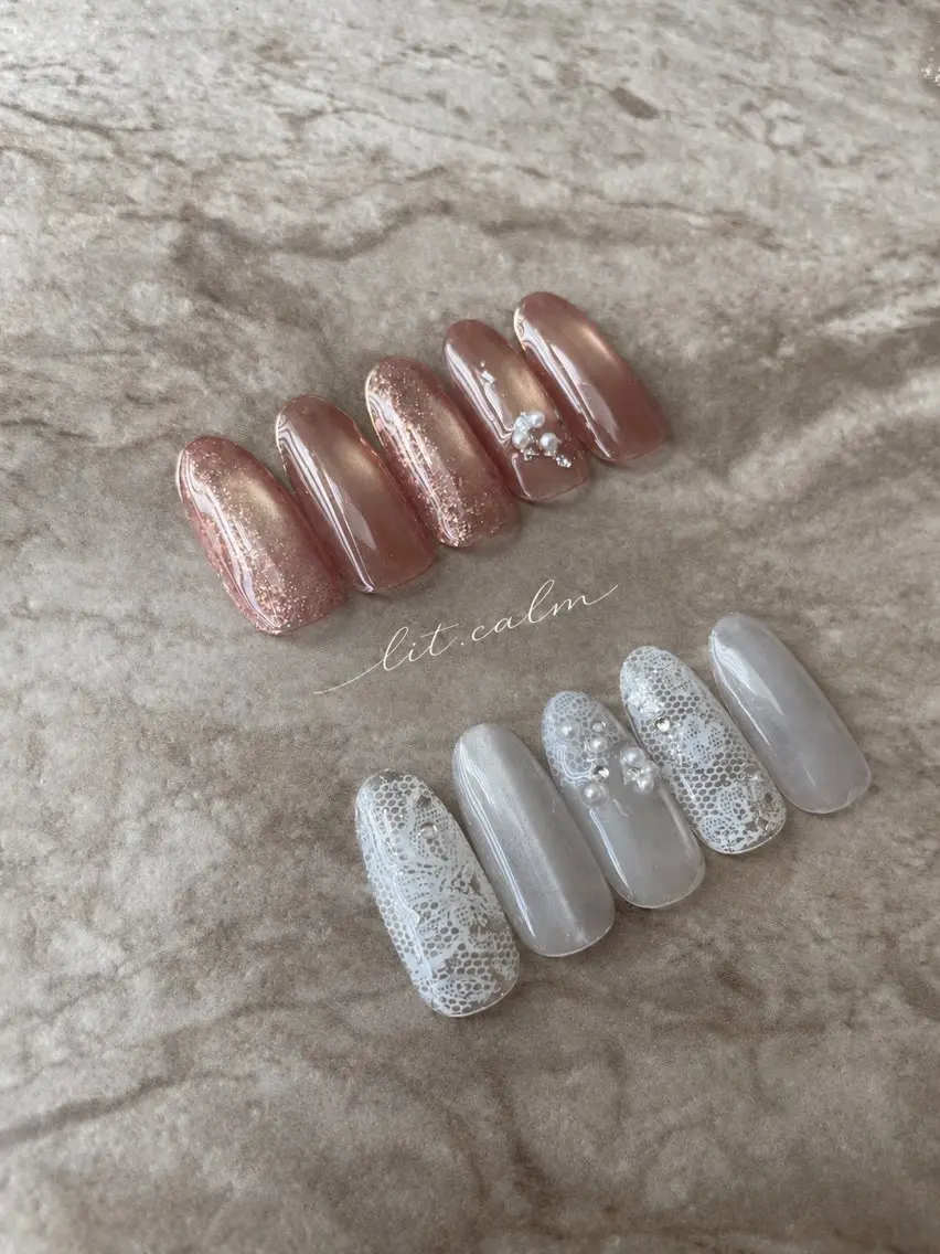 ネイル ニュアンスネイル ハンドネイル ハンドケア lit. calmのネイルデザイン