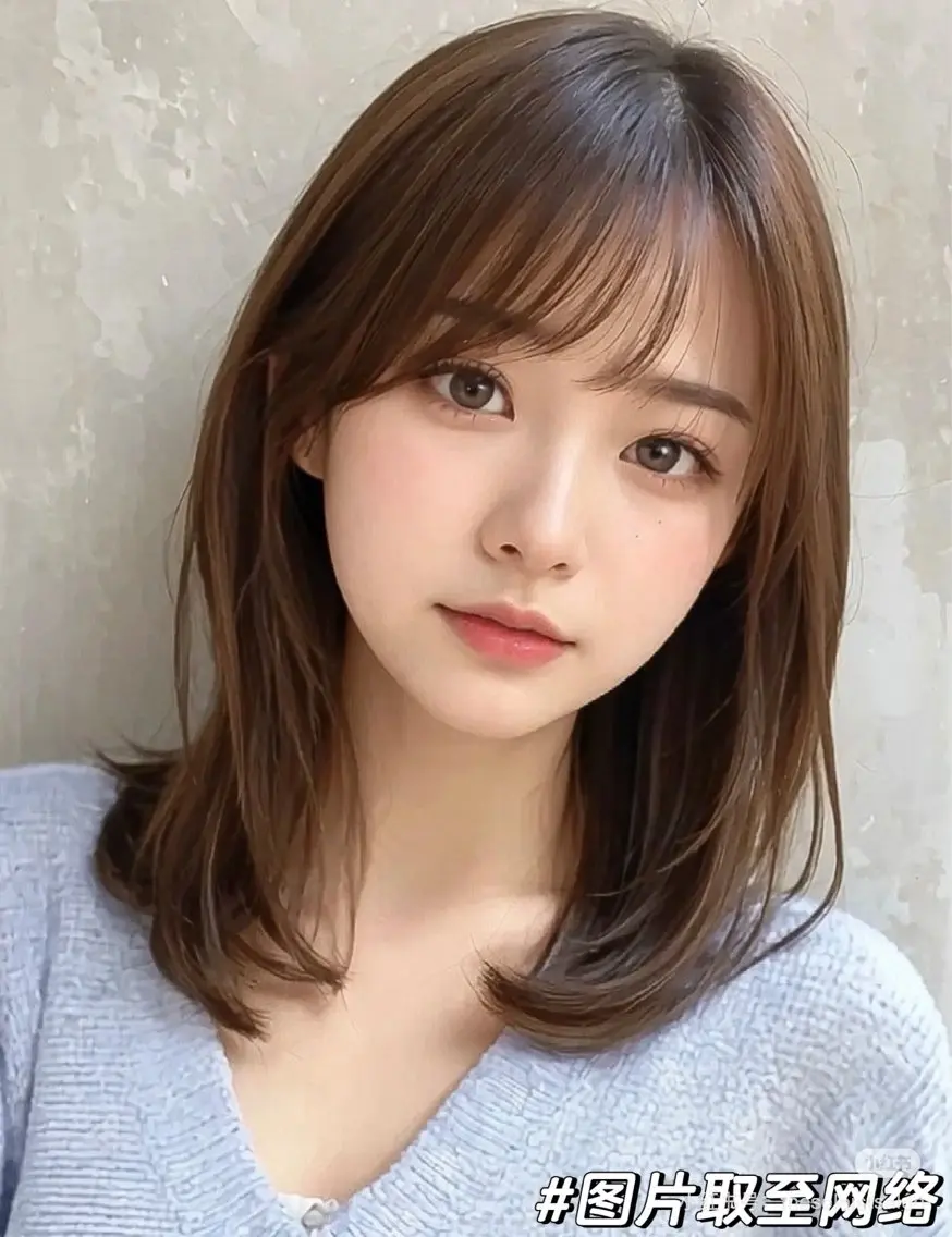 ミディアム カラー ヘアアレンジ ブリーチ ブリーチなしカラー レイヤーカット GLanz 朱蒙のヘアスタイル