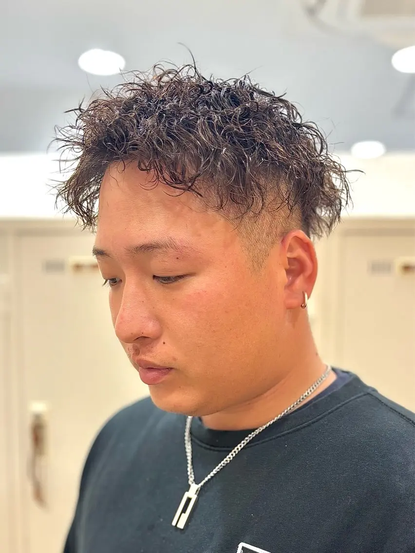 パーマ メンズ カット パーマ 🩵波巻き/ツイスパ HARU💎のヘアスタイル