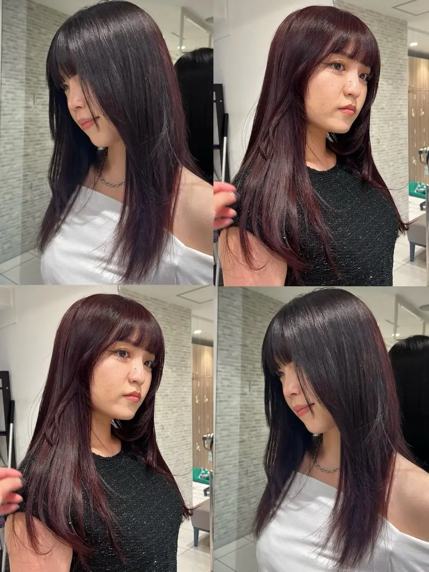 ロング カラー 黒髪 カット ヘアカラー トリートメント ヘッドスパ 艶髪【カラー支持率 No.1】リノ🪐のヘアスタイル