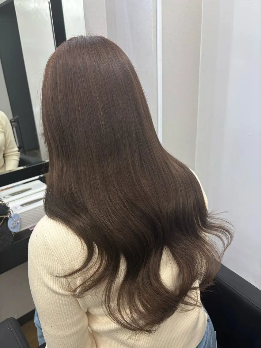 ロング カラー ブリーチ ブリーチなしカラー エクステ カット ヘアカラー トリートメント エクステ ハナ💎中韓/艶髪 ハイトーン/エクステのヘアスタイル