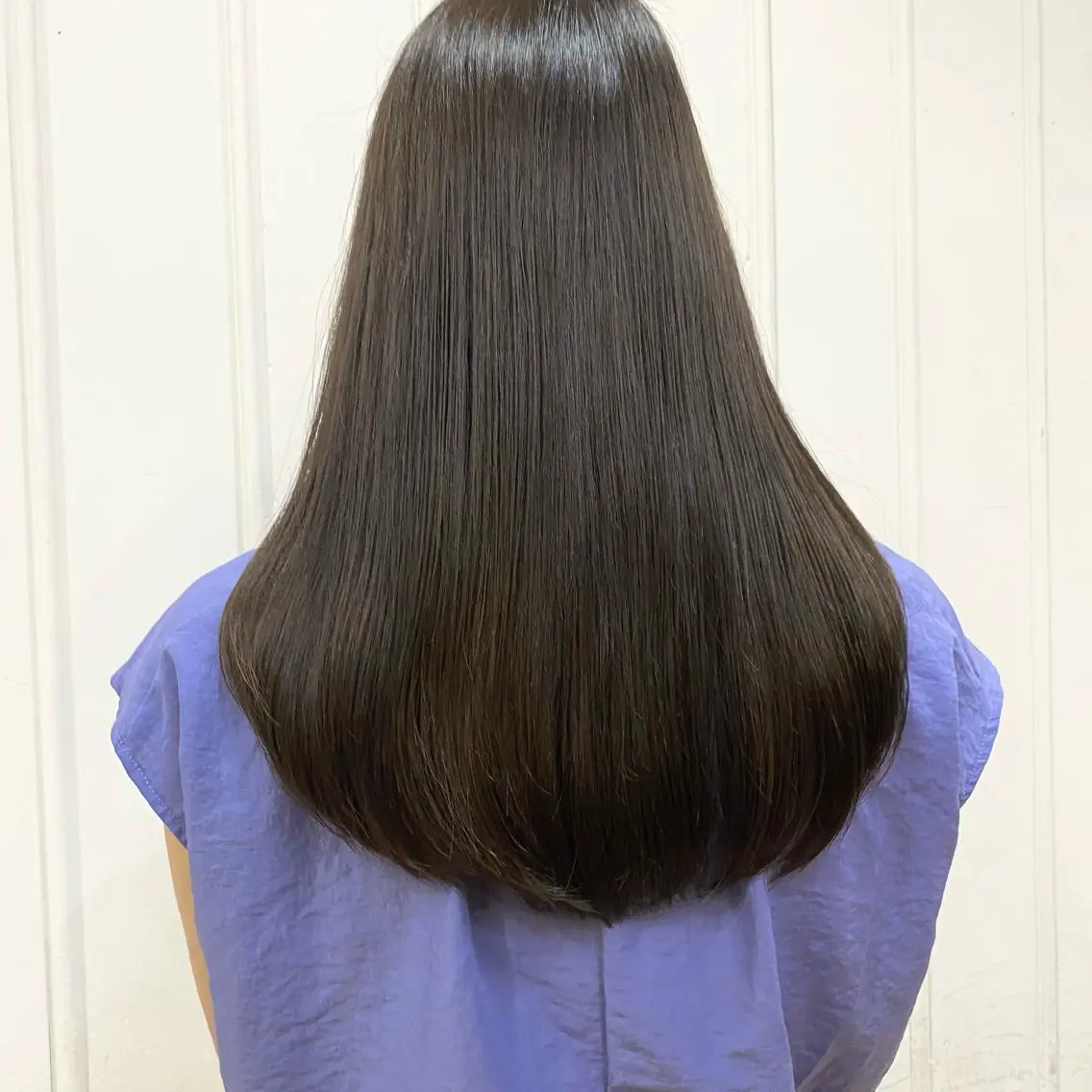 ロング カラー 透明感カラー グレージュ ショート& パーマ　坂本のヘアスタイル