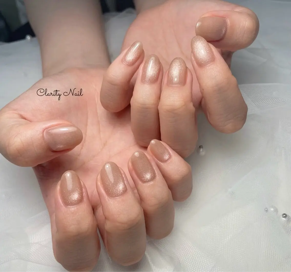 ネイル マグネットネイル ワンカラーネイル ハンドネイル Clarity Nailのネイルデザイン