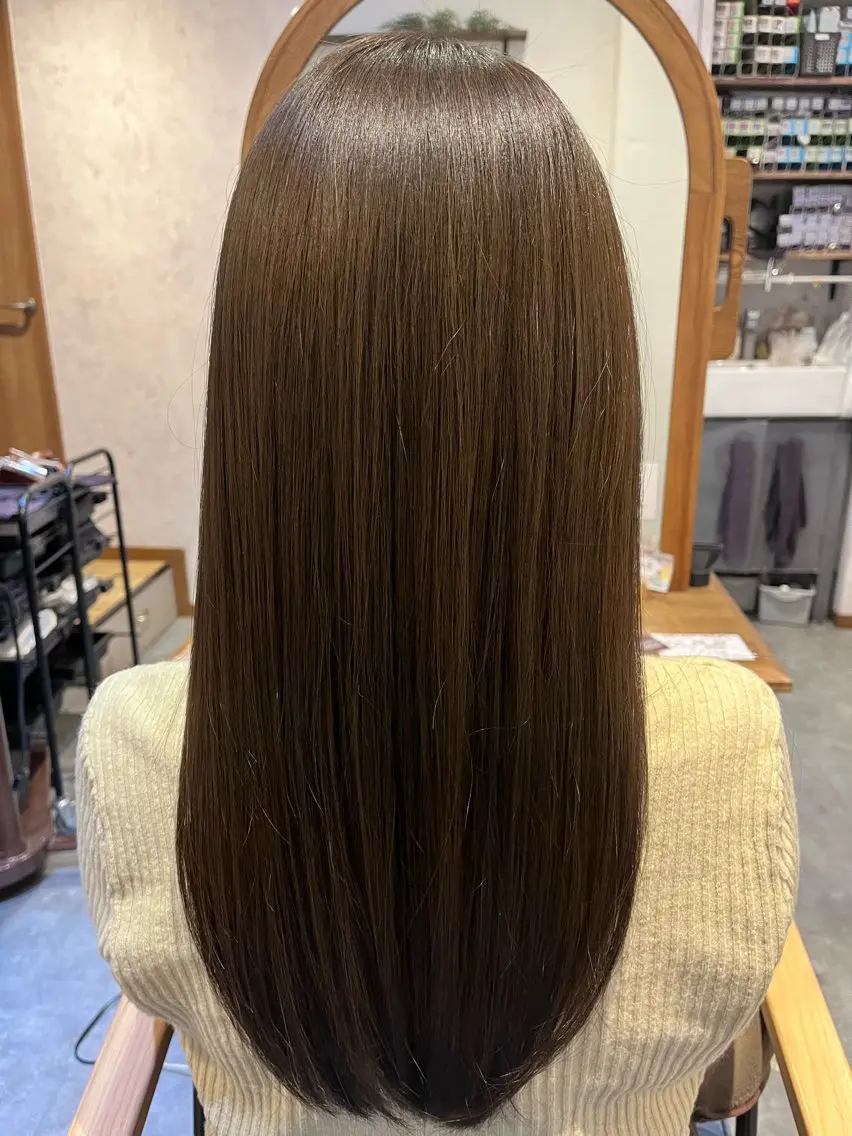 【レディース】【美髪】【今月限定】似合わせカット＋艶カラー(フルカラー)💫＋ケアトリートメントの写真