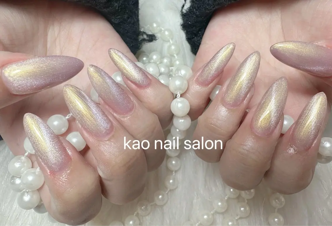 ネイル ハンドネイル kao nail マグネット/長さだしのネイルデザイン