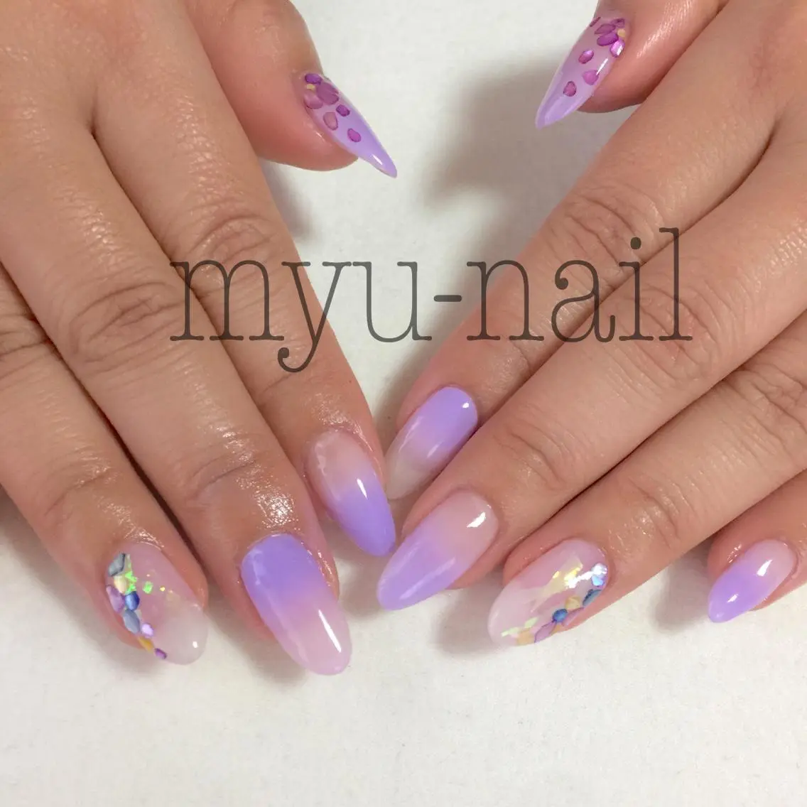 ネイル アートネイル ハンドネイル ホームサロン myu-nailのネイルデザイン
