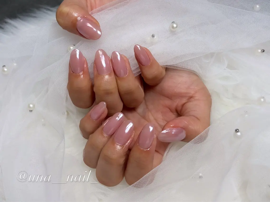 ネイル ワンカラーネイル ハンドネイル nail salon unaのネイルデザイン