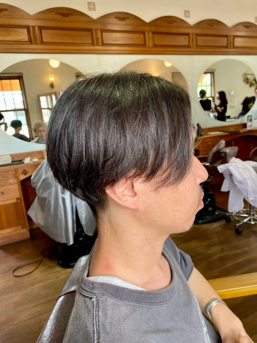 メンズ センターパート 北川 飛瑶のヘアスタイル