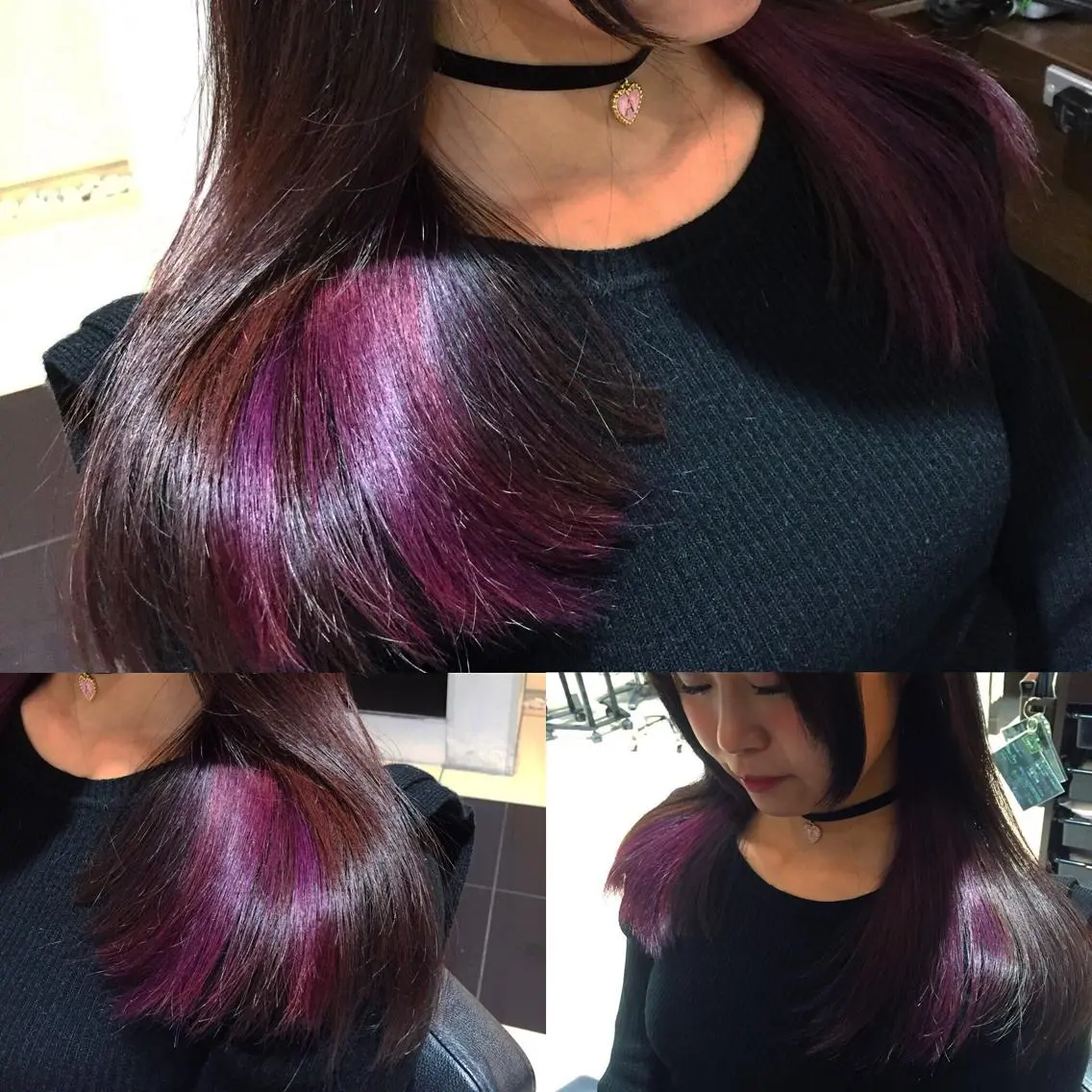 セミロング ロング カラー インナーカラー メンズ特化美容師 カラー専門ぺーターのヘアスタイル