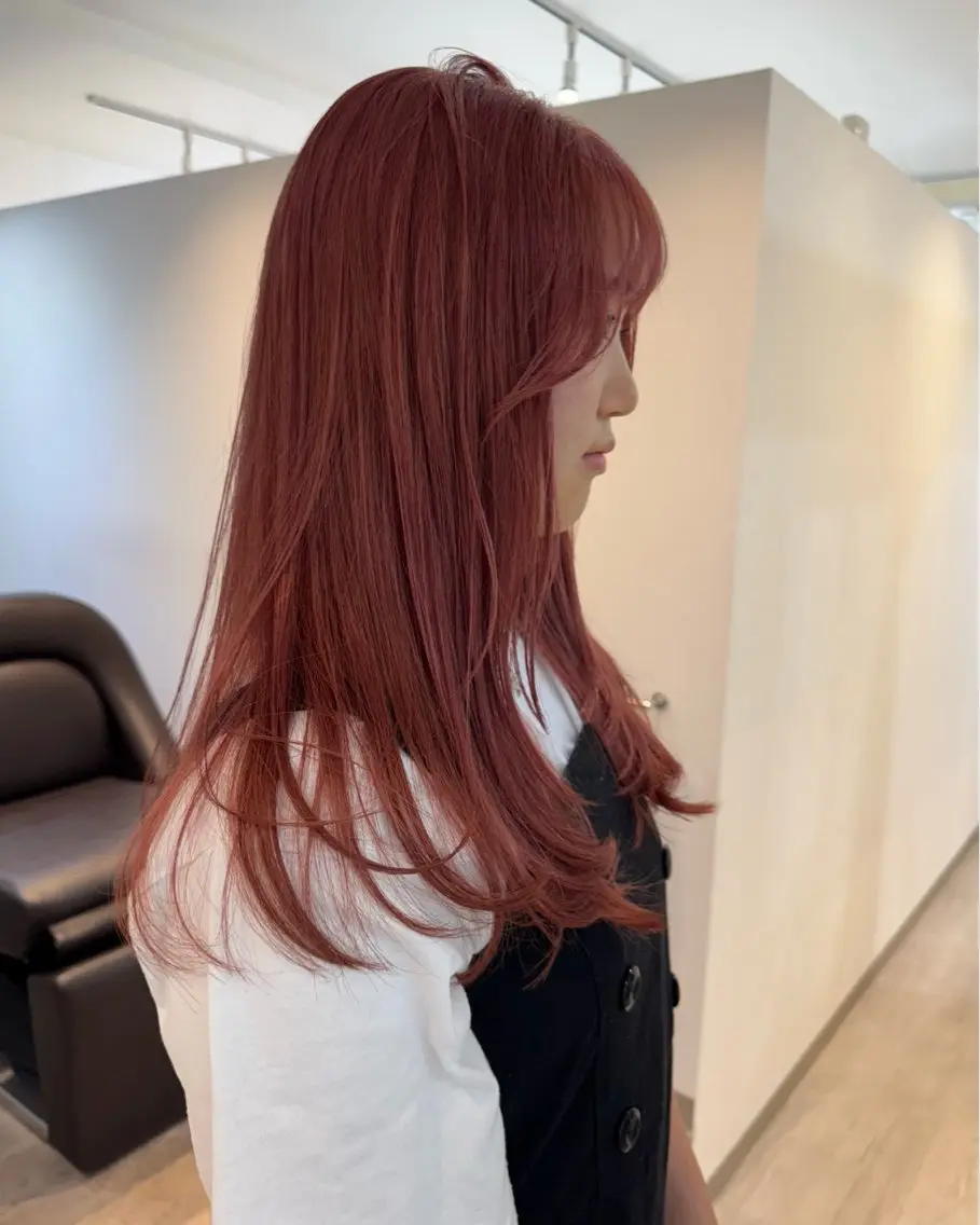 セミロング カラー ブリーチ カット ヘアカラー トリートメント 似合わせhair /モガミユナ🎀のヘアスタイル
