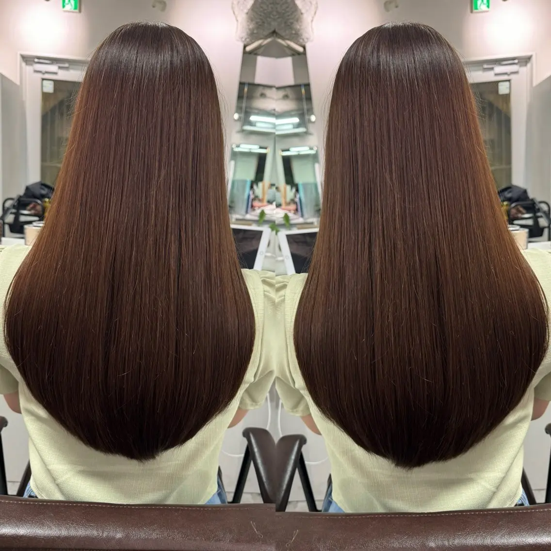 ロング バレイヤージュ ボブ🌈ナツヤのヘアスタイル