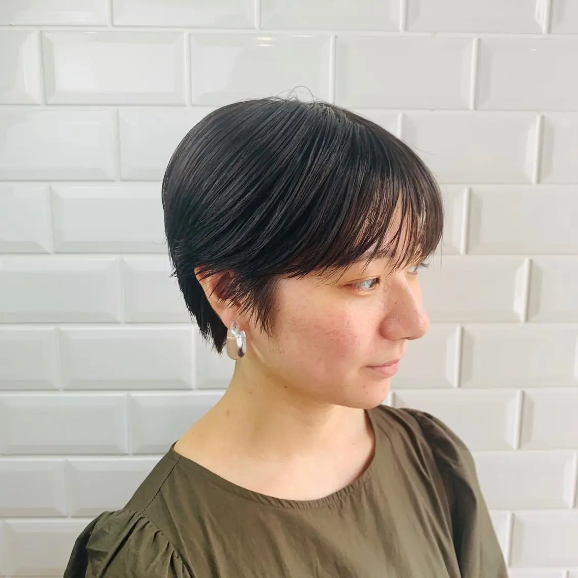 ショート カラー パーマ ショートヘア 小顔カット appiis 柳田葵　横浜のヘアスタイル