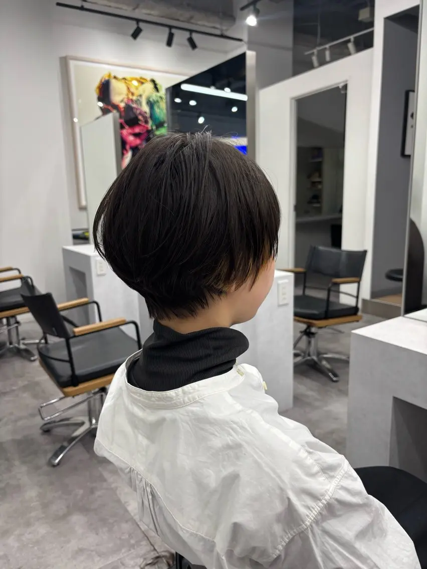 ショート カラー ヘアアレンジ レイヤー/メンズ🥑 マエダアズミ🥑のヘアスタイル
