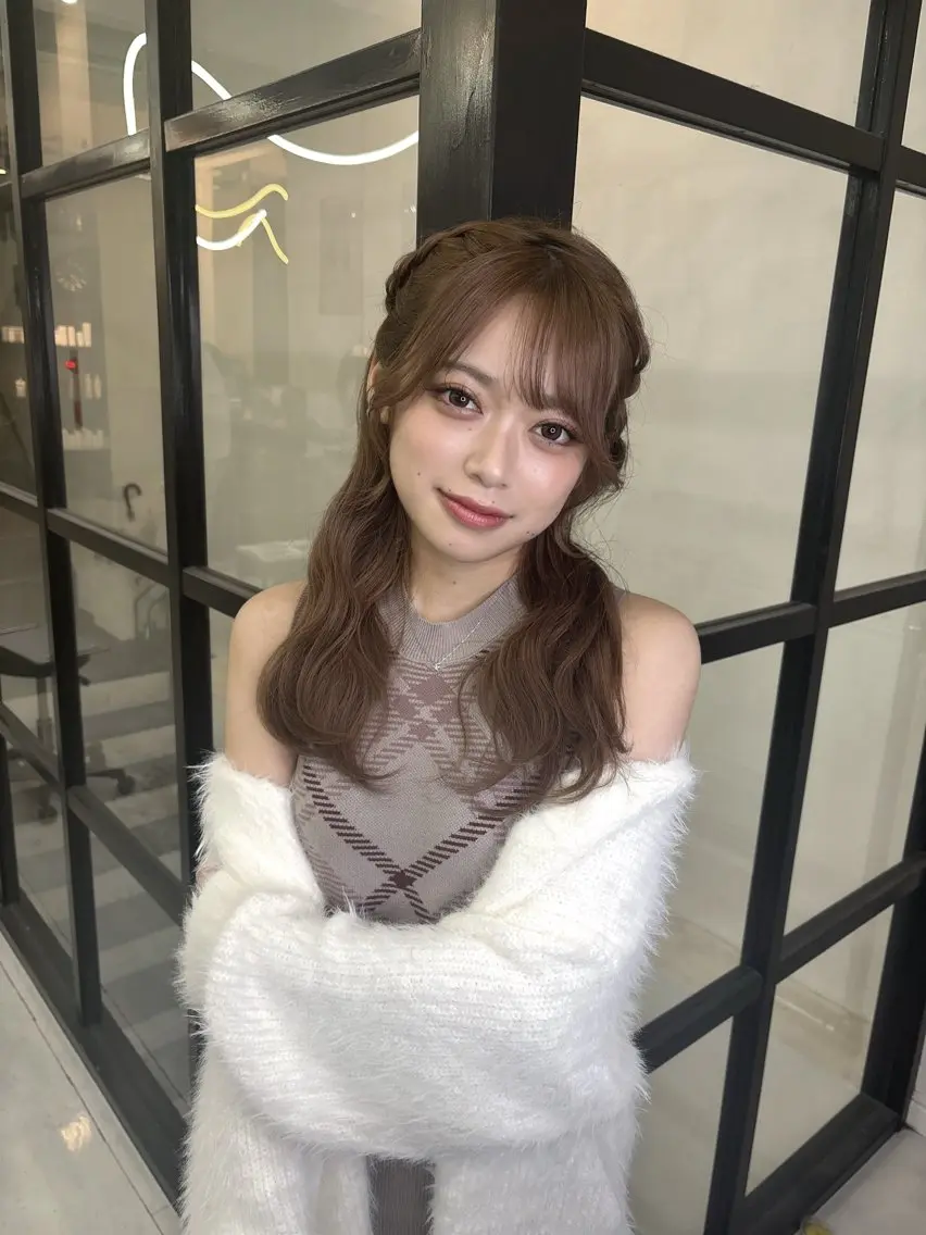 ロング ヘアセット MaisonHALU さくらのヘアスタイル