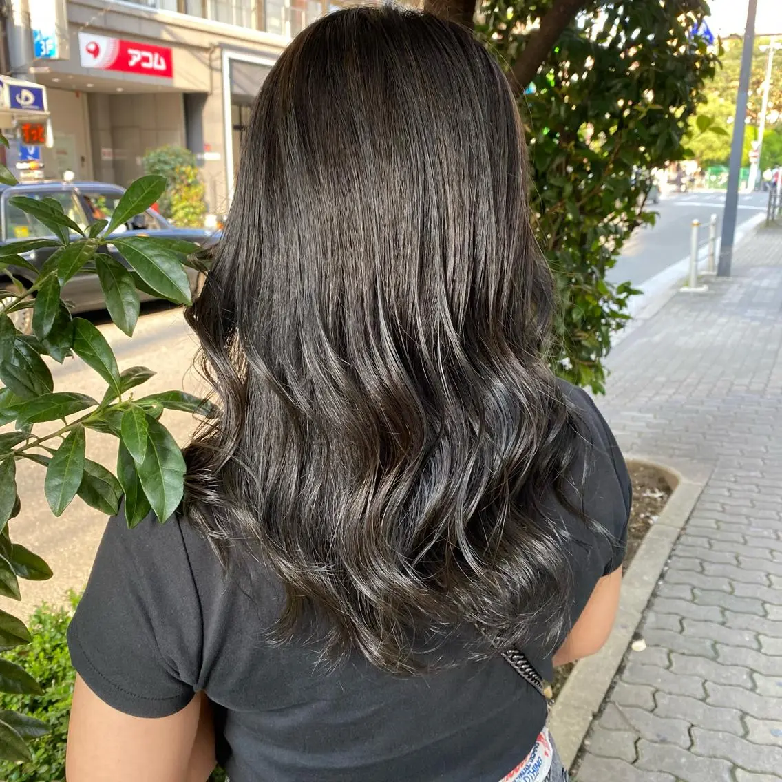 ミディアム カラー マンツーマン女性 美容師 奏のヘアスタイル