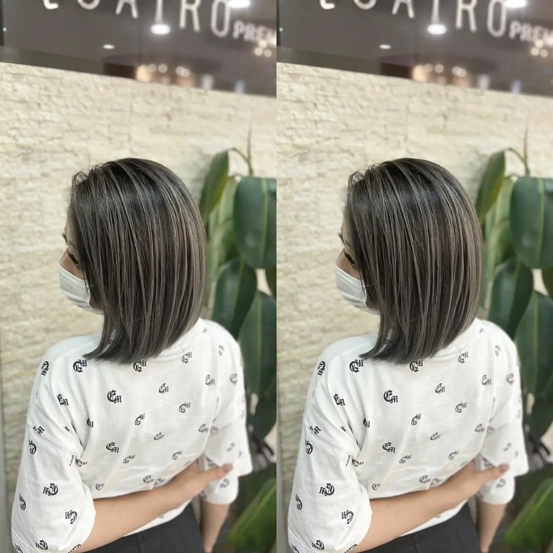 ミディアム ヘアカラー Y Uのヘアスタイル