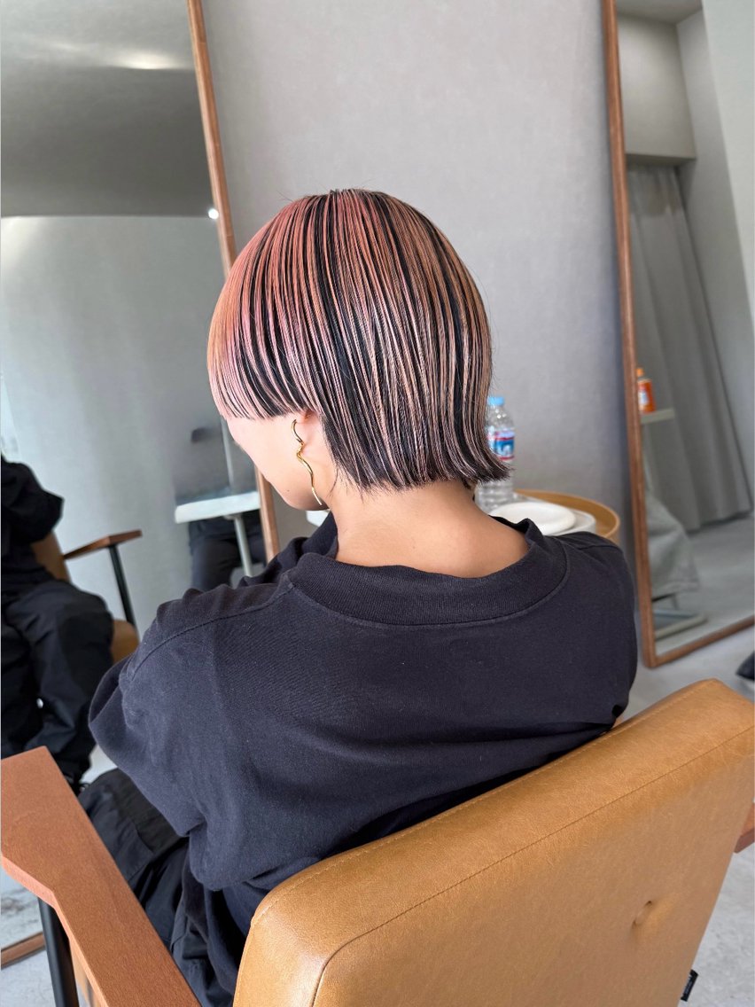 ショート カラー ブリーチ カット ヘアカラー トリートメント 中村 研介のヘアスタイル
