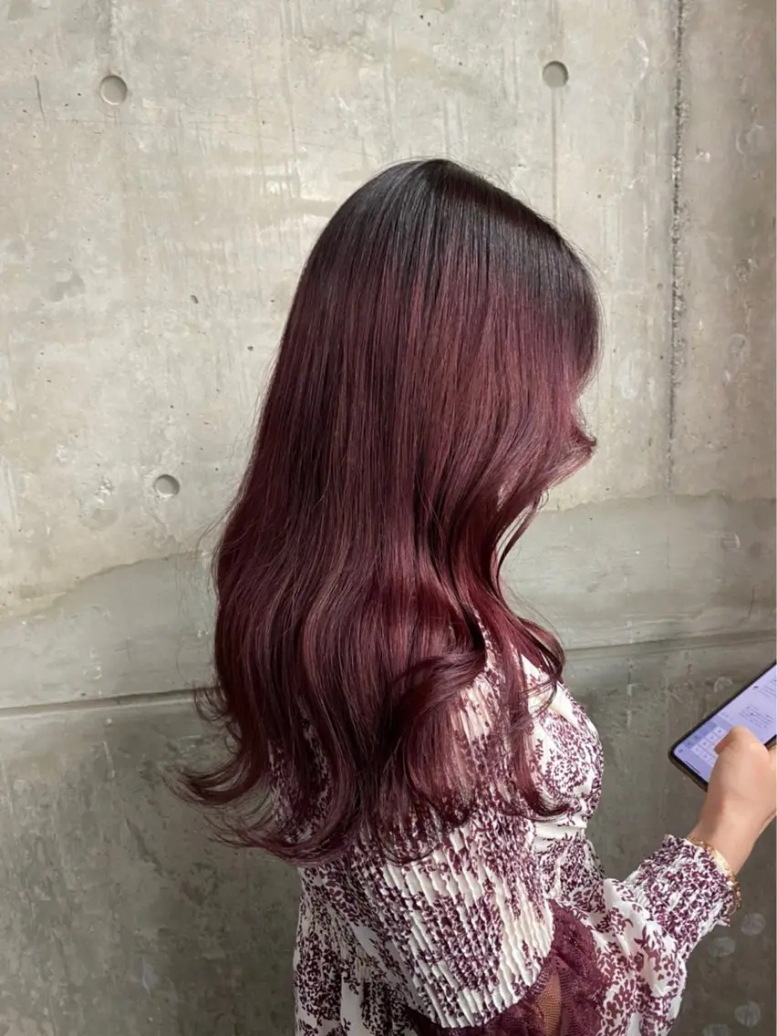 ロング カラー ヘアアレンジ ヘアカラー ブリーチなし透明感 カラー/MISANOのヘアスタイル
