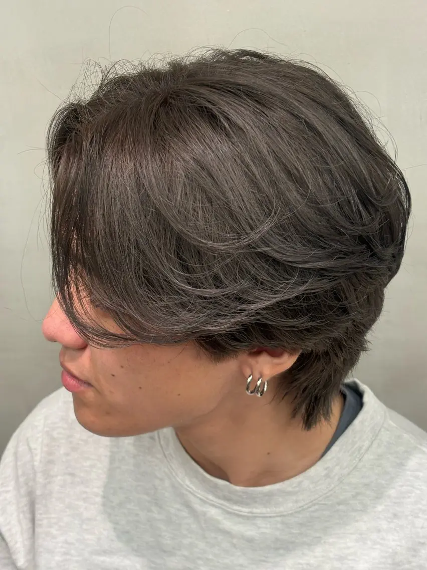 カラー メンズ 鮫島海斗☆レイヤー☆ ケアブリーチのヘアスタイル