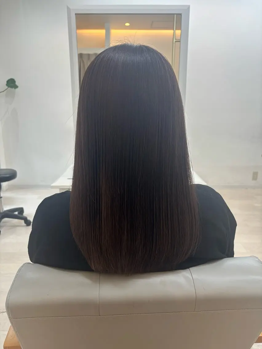 セミロング ワタセ ヒメカのヘアスタイル