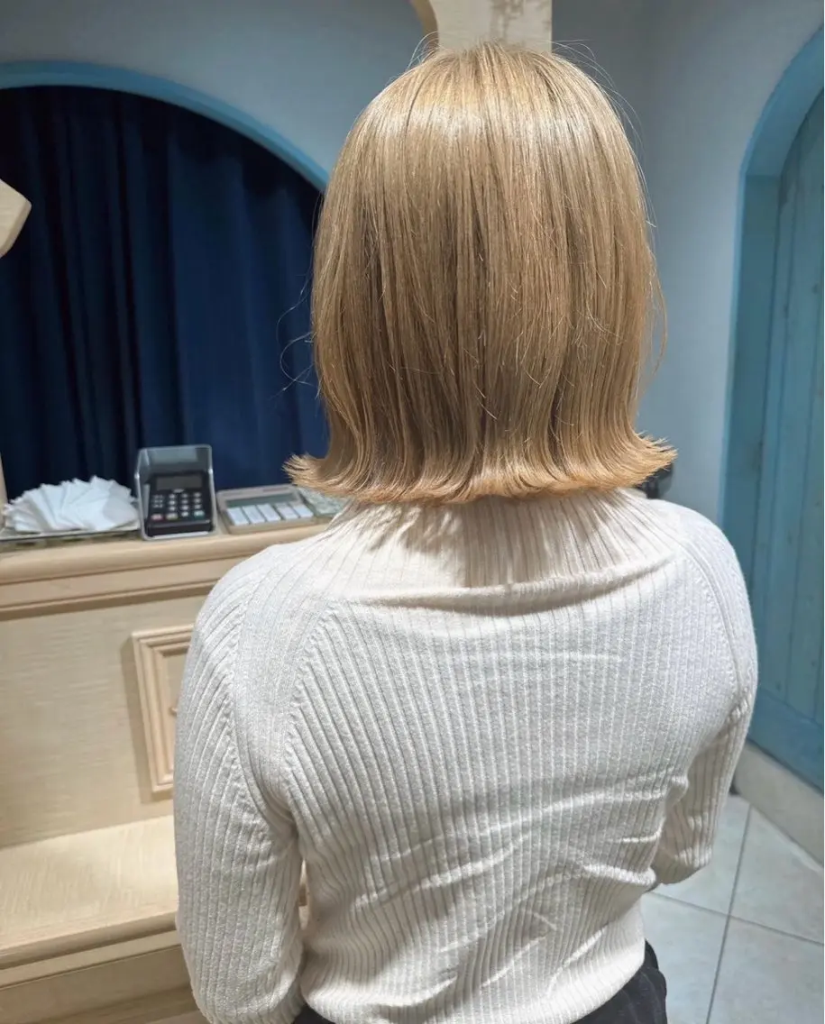 ショート カラー ブリーチなし 透明感カラー/艶髪のヘアスタイル