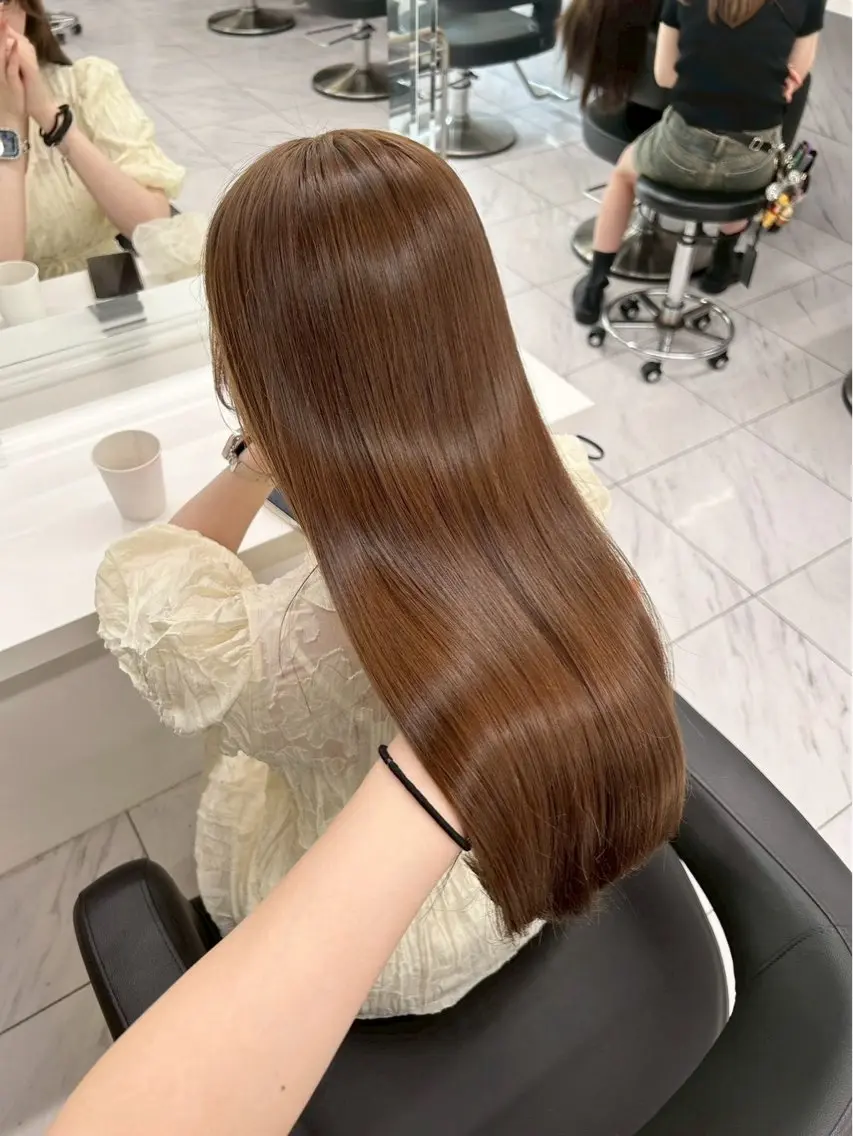 カラー ヘアカラー トリートメント ヘッドスパ ヘアセット 🍒暖色ダブルカラー /FUKA🍒のヘアスタイル