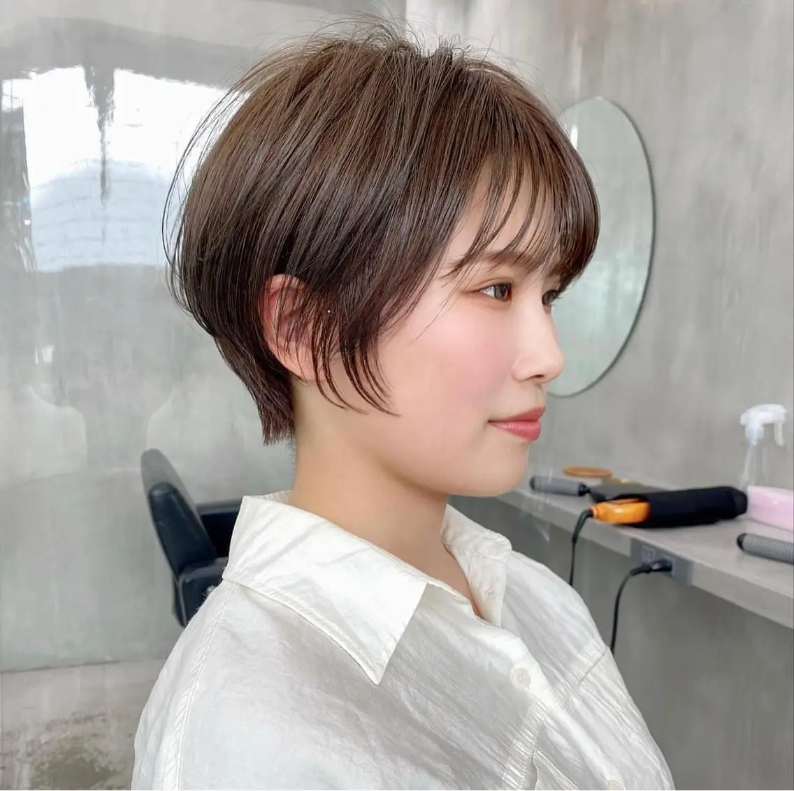 ショート カラー ショートボブ ボブ ショートヘア カット 👑ボブはお任せ ミヤノ👑のヘアスタイル