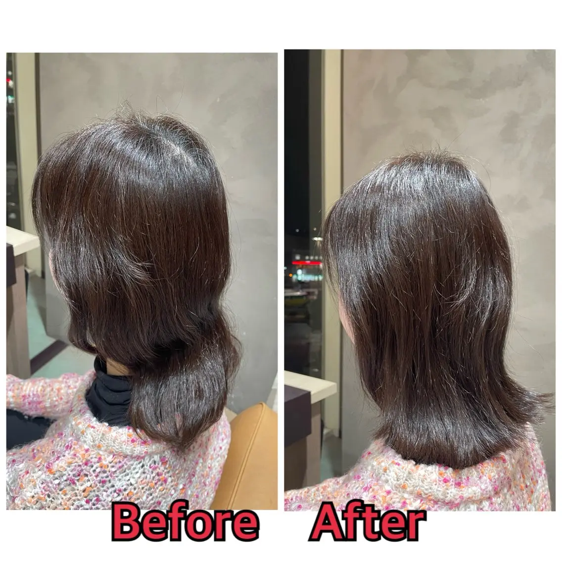 ミディアム 平 真亜里のヘアスタイル