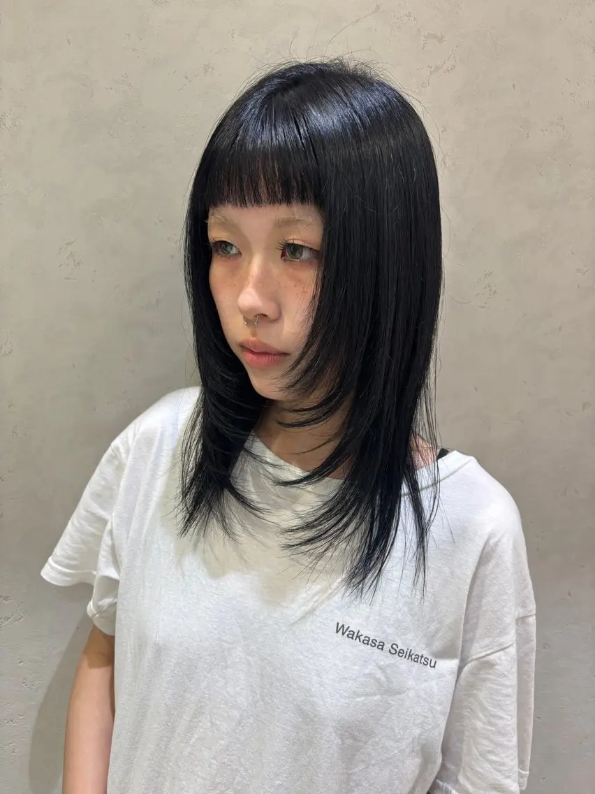 セミロング カラー ヘアカラー 暖色カラー/アレンジ 🌺URUHA🌺のヘアスタイル