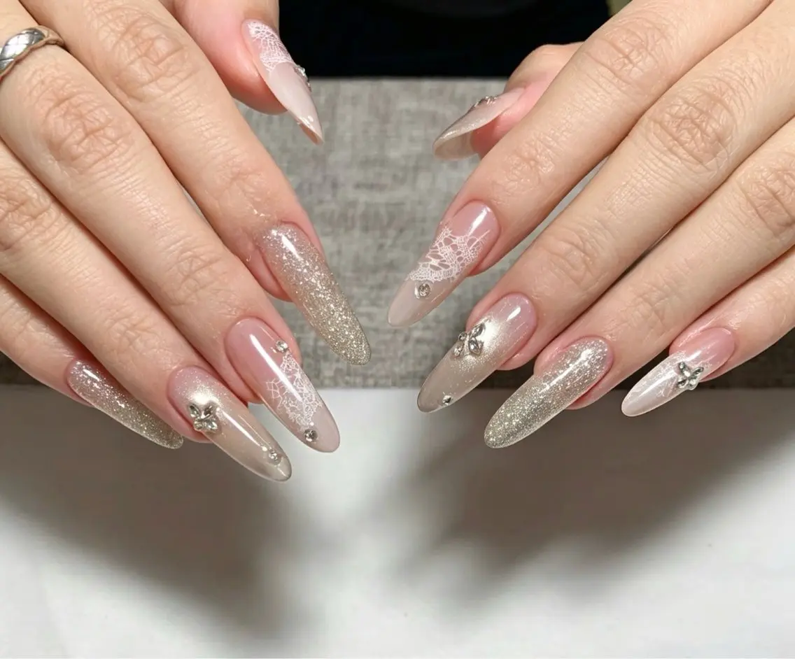 ネイル Nailグリン 🍑のネイルデザイン