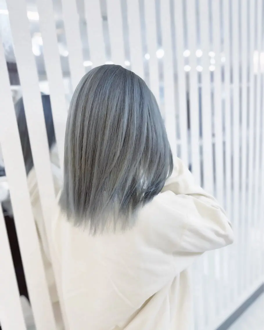 ミディアム カラー バレイヤージュ レイヤーカット YURI ✨のヘアスタイル