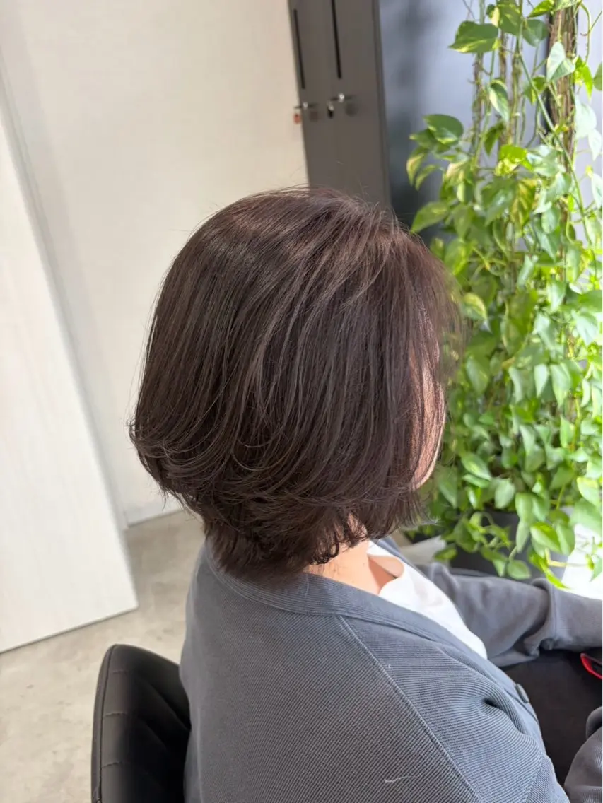 カット✂️✖️透明感ワンカラー✨の写真