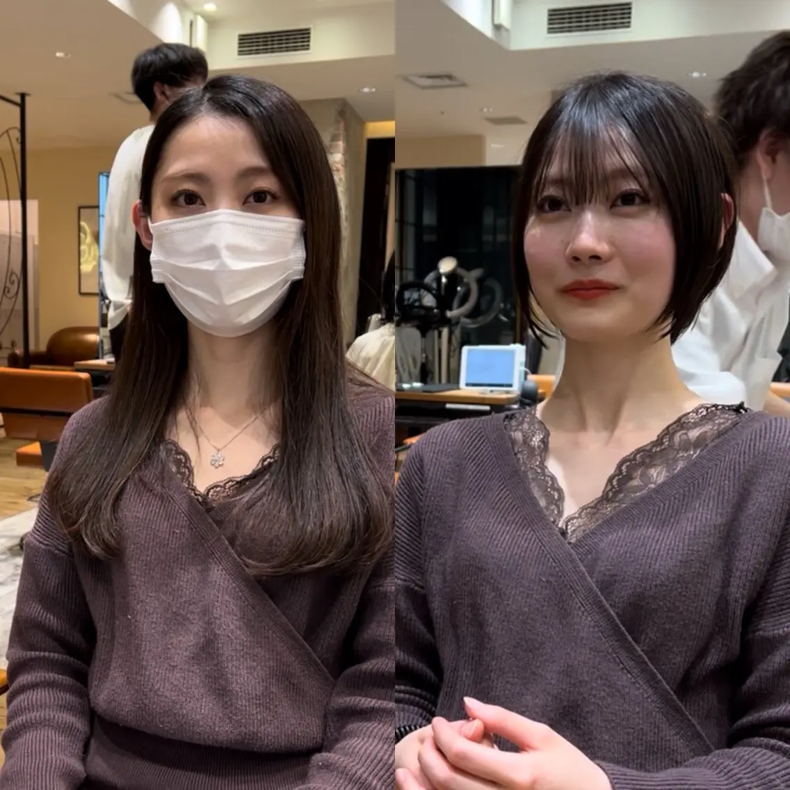 ‼️バッサリカット限定‼️SNS動画撮影モデル募集！カット⚠️ショート・ボブにしたい方の写真