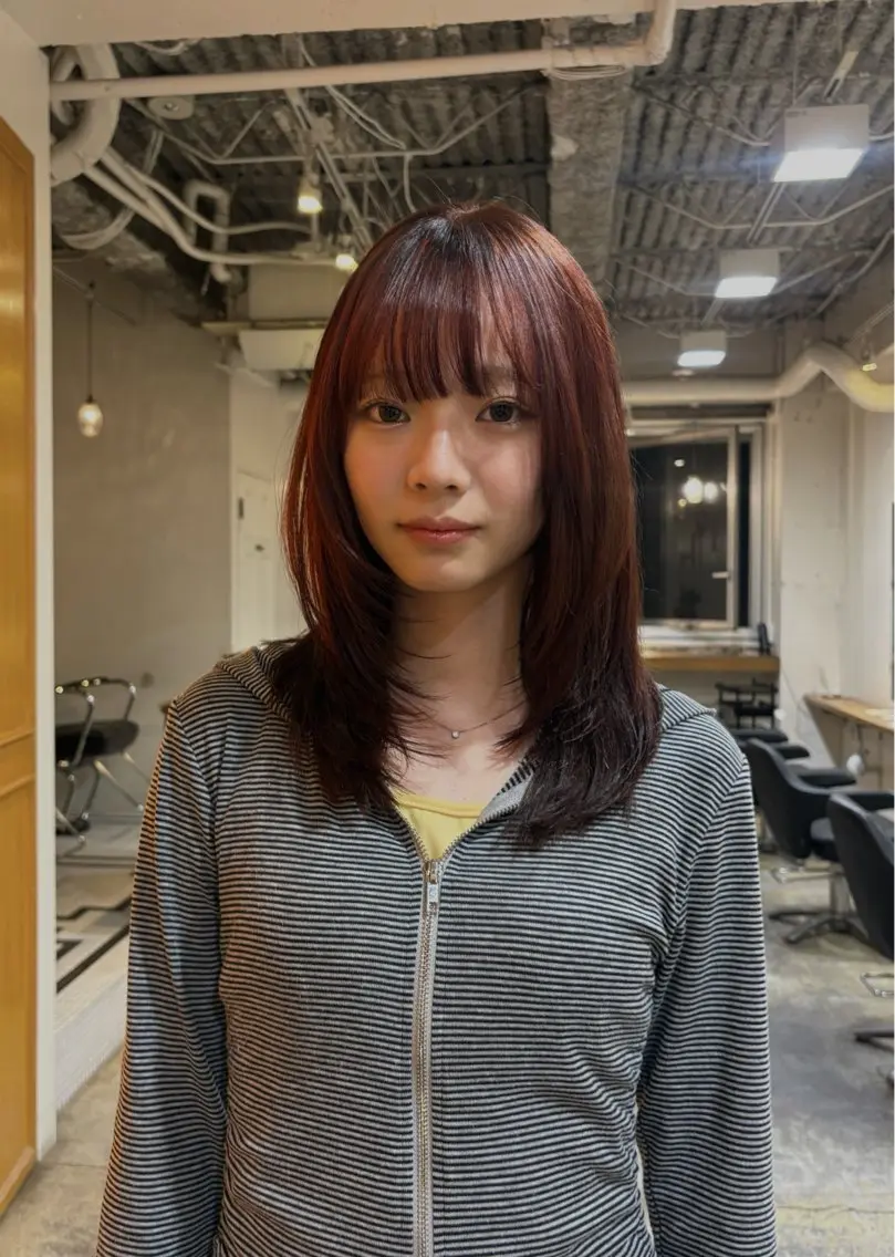 セミロング カット トリートメント レディースカット🎀 NANAHAのヘアスタイル
