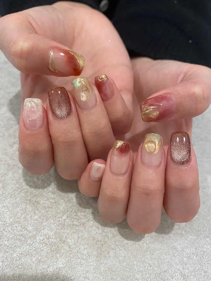 ネイル 氷ネイル・うるうるネイル 持ち込み imai eriのネイルデザイン
